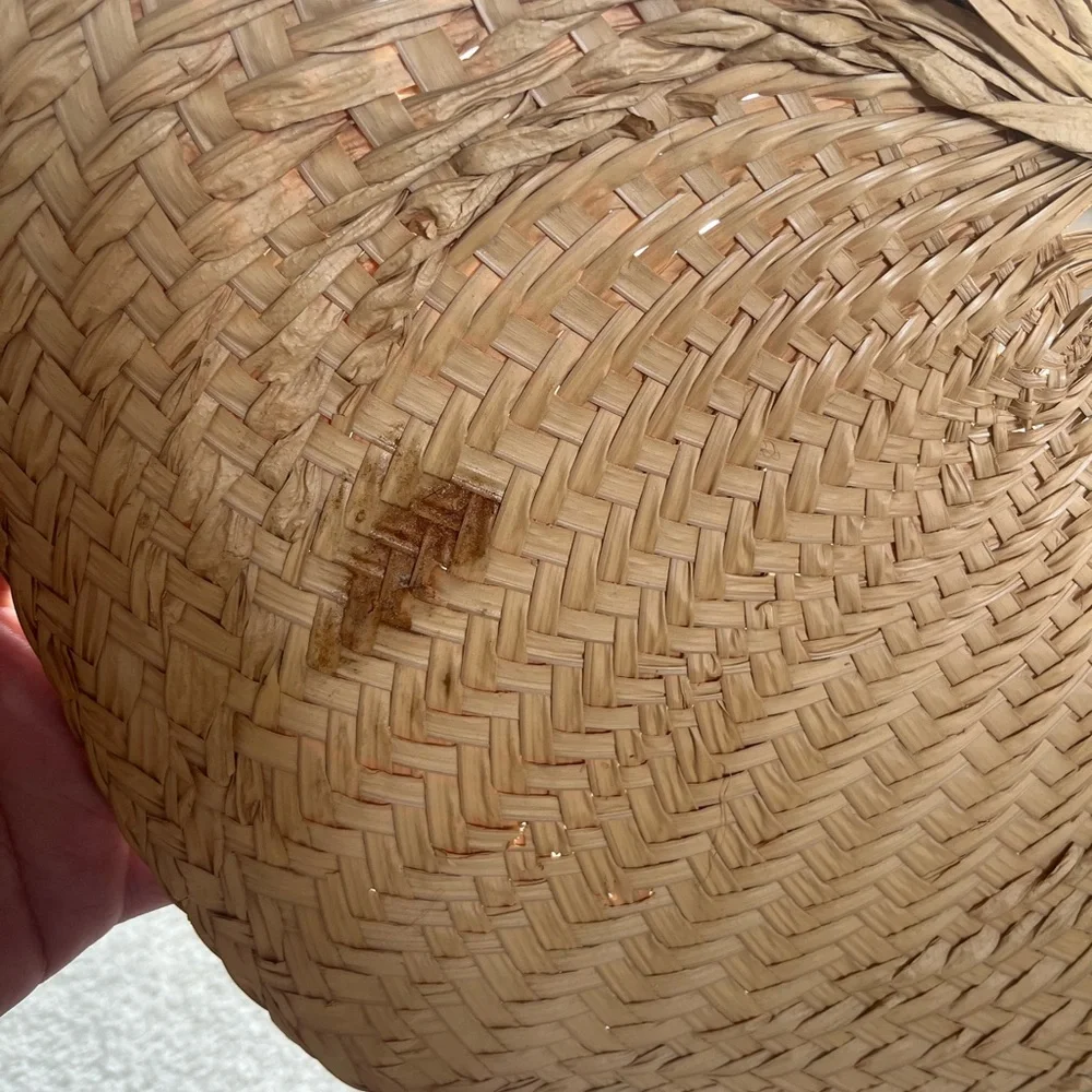 Natural Raffia Hand Fans - Picture 5 of 6